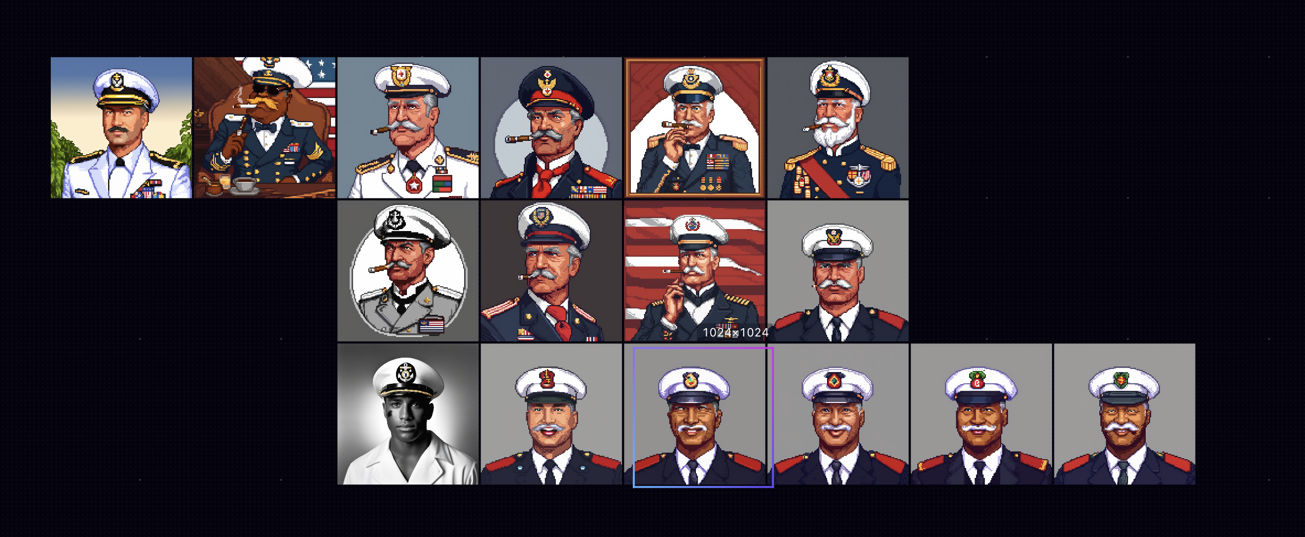 Portraits of the Captain